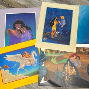 Disney Lith - The Little Mermaid, Pocahontas, Hercules, Aladdin, Sleeping Beauty